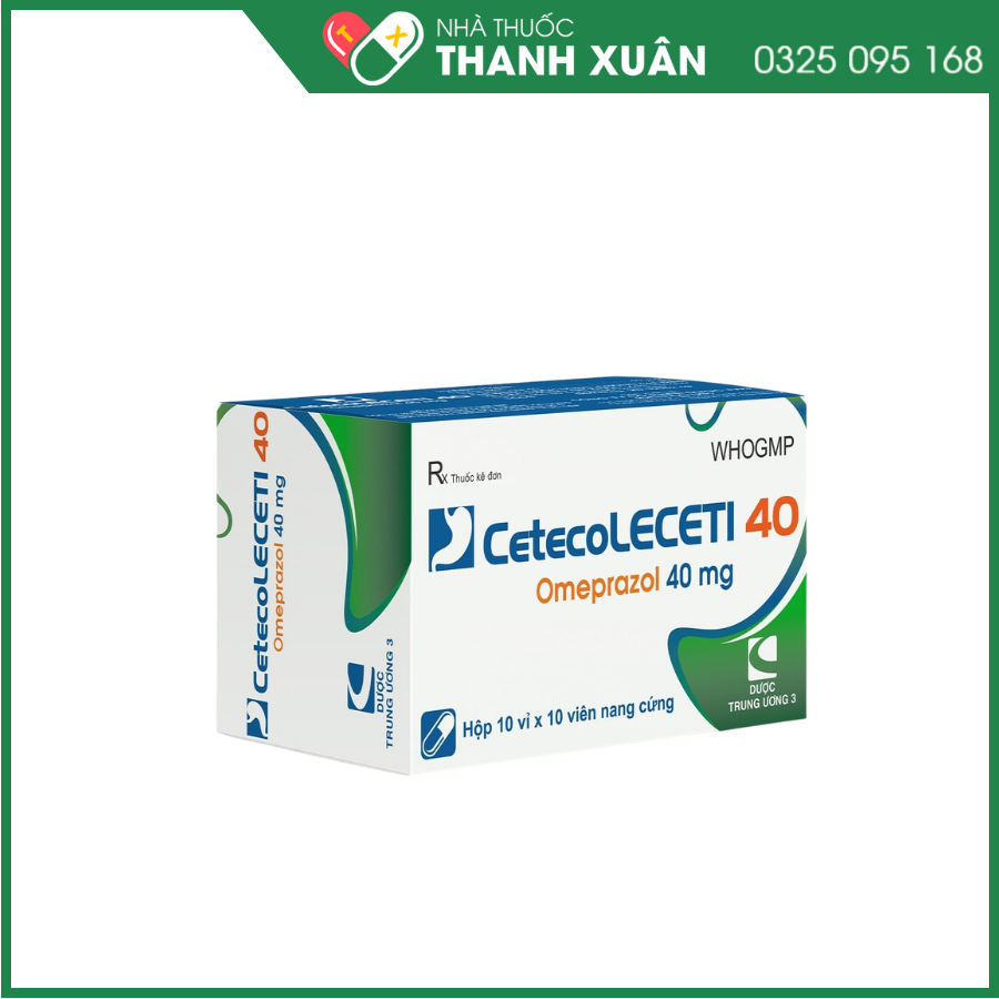 CetecoLeceti 40 trị loét dạ dày - tá tràng